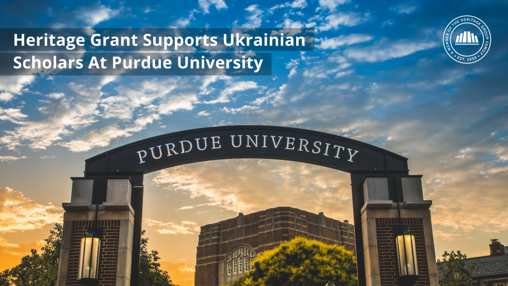 Heritage Grant Supports Ukrainian Scholars at Purdue University